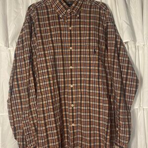 100% Cotton Plaid Men's Shirt